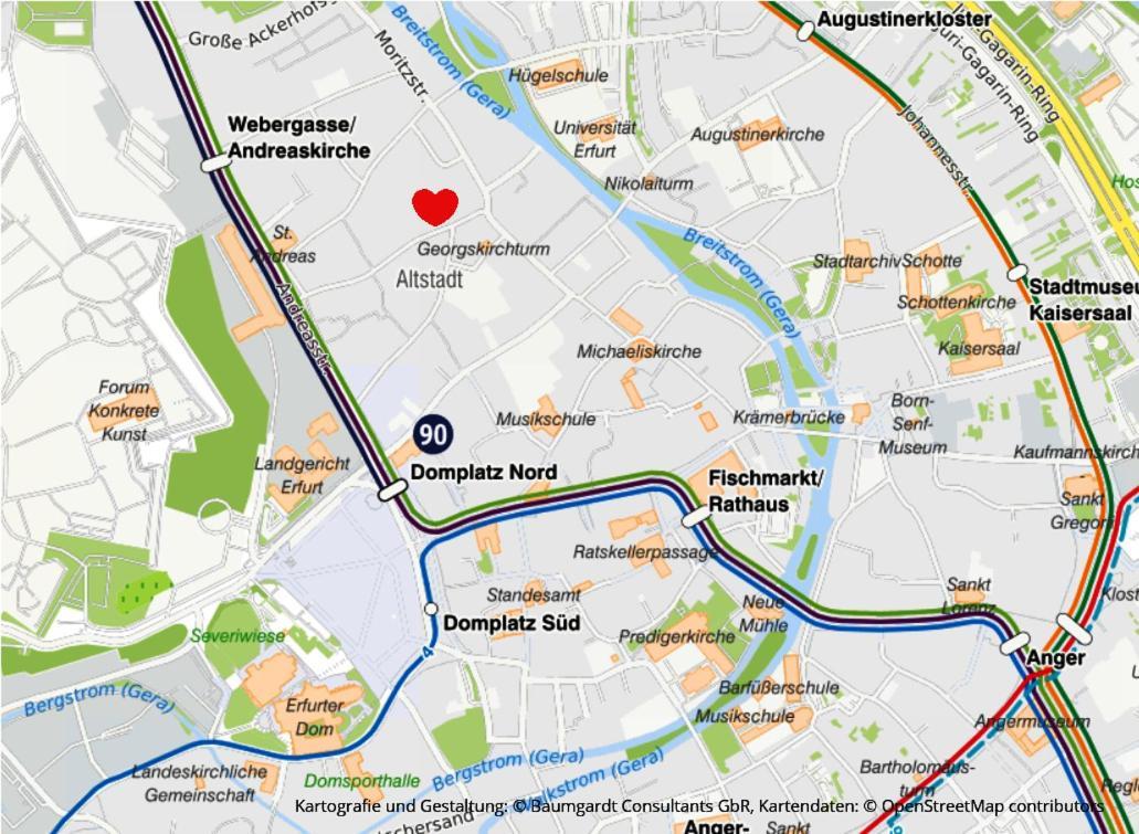 Altstadt Ferienwohnung Erfurt Ngoại thất bức ảnh